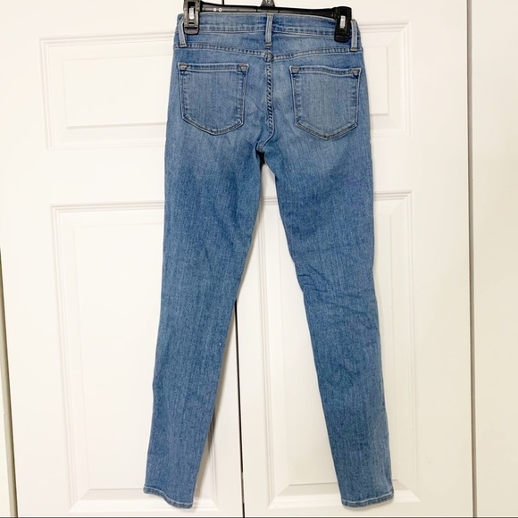 FRAME Le Skinny De Jeanne Miramonte Distressed Jeans Size 25 - Picture 3 of 7